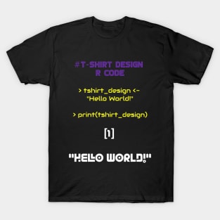 T-shirt Design Programming | R Code Invert Colors T-Shirt